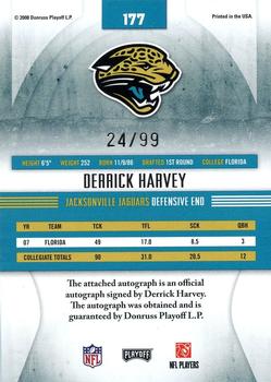 2008 Playoff Absolute Memorabilia #177 Derrick Harvey Back