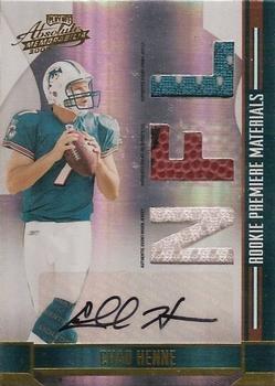 2008 Playoff Absolute Memorabilia #251 Chad Henne Front