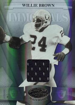 2008 Leaf Certified Materials #253 Willie Brown Front
