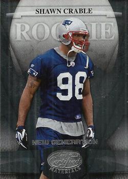 2008 Leaf Certified Materials #193 Shawn Crable Front