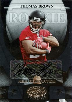 2008 Leaf Certified Materials #196 Thomas Brown Front