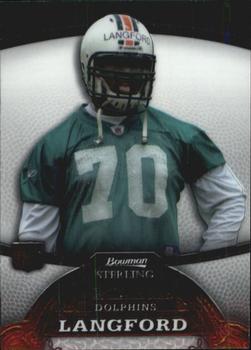 2008 Bowman Sterling #17 Kendall Langford Front