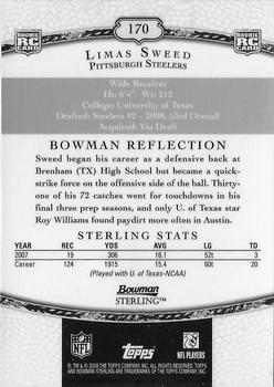 2008 Bowman Sterling #170 Limas Sweed Back
