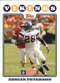 2008 Topps Kickoff #114 Adrian Peterson Front