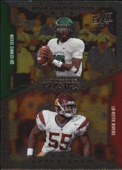 2008 Upper Deck Draft Edition #242 Dennis Dixon / Keith Rivers Front