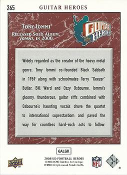 2008 Upper Deck Heroes #265 Tony Iommi Back