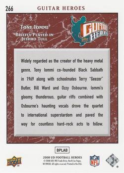 2008 Upper Deck Heroes #266 Tony Iommi Back