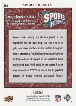 2008 Upper Deck Heroes #269 Jackie Joyner-Kersee Back