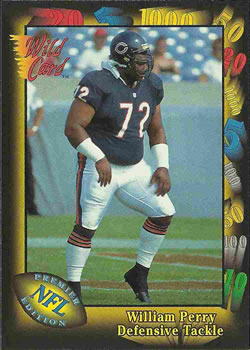 1991 Wild Card #103 William Perry Front