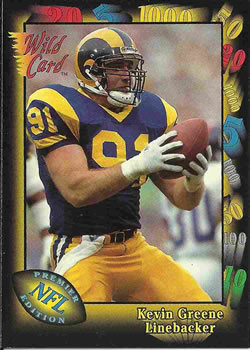 1991 Wild Card #153 Kevin Greene Front