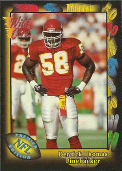 1991 Wild Card #22 Derrick Thomas Front