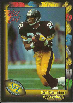 1991 Wild Card #37 Rod Woodson Front