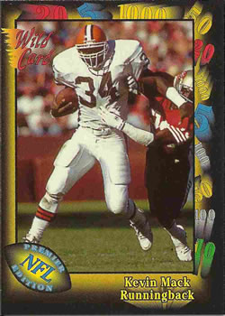1991 Wild Card #55 Kevin Mack Front