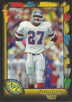 1991 Wild Card #6 Steve Atwater Front