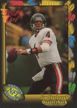 1991 Wild Card #64 Jim Harbaugh Front