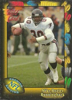 1991 Wild Card #122 Mike Rozier Front