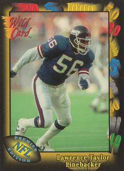 1991 Wild Card #144 Lawrence Taylor Front