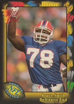1991 Wild Card #156 Bruce Smith Front