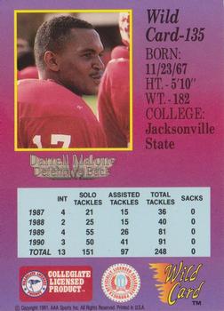 1991 Wild Card Draft #135 Darrell Malone Back