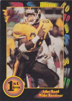 1991 Wild Card Draft #141 Jake Reed Front