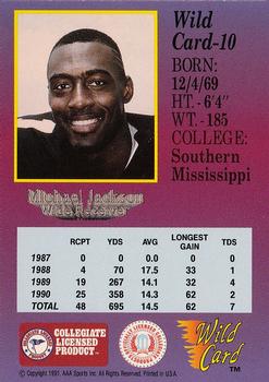 1991 Wild Card Draft #10 Michael Jackson Back