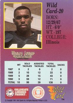 1991 Wild Card Draft #20 Henry Jones Back
