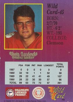 1991 Wild Card Draft #45 Chris Gardocki Back