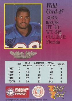 1991 Wild Card Draft #47 Godfrey Myles Back