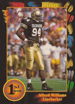 1991 Wild Card Draft #51 Alfred Williams Front
