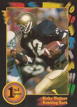 1991 Wild Card Draft #56 Ricky Watters Front
