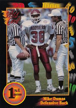 1991 Wild Card Draft #65 Mike Dumas Front