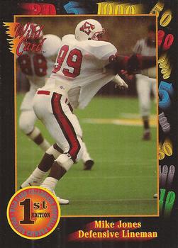 1991 Wild Card Draft #83 Mike Jones Front