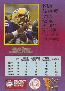 1991 Wild Card Draft #97 Mark Gunn Back