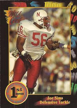 1991 Wild Card Draft #114 Joe Sims Front