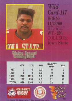1991 Wild Card Draft #117 Blaise Bryant Back