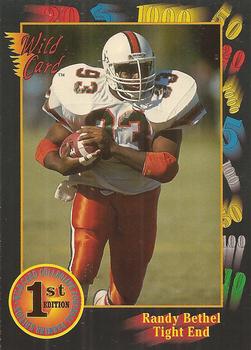 1991 Wild Card Draft #144 Randy Bethel Front