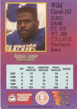 1991 Wild Card Draft #153 James Jones Back