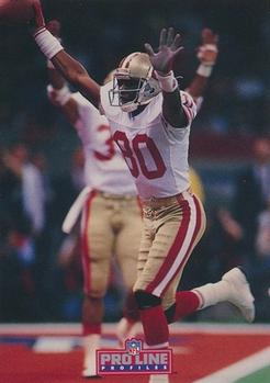1992 Pro Line Profiles #53 Jerry Rice Front