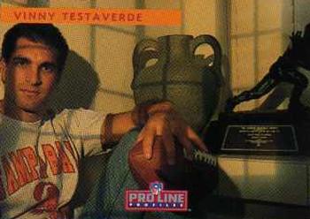 1992 Pro Line Profiles #55 Vinny Testaverde Front