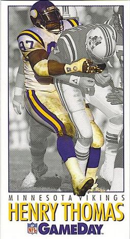 1992 GameDay #11 Henry Thomas Front