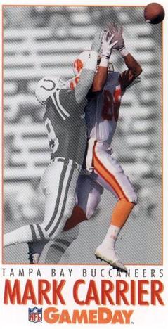 1992 GameDay #156 Mark Carrier Front