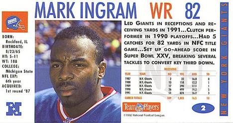 1992 GameDay #2 Mark Ingram Back
