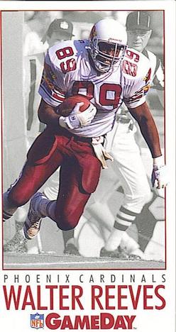 1992 GameDay #34 Walter Reeves Front