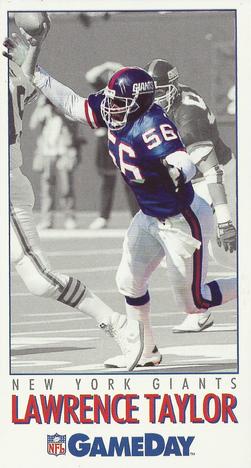 1992 GameDay #56 Lawrence Taylor Front