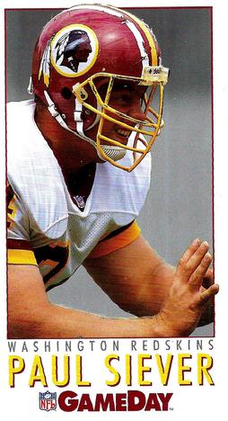1992 GameDay #72 Paul Siever Front