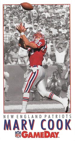 1992 GameDay #128 Marv Cook Front