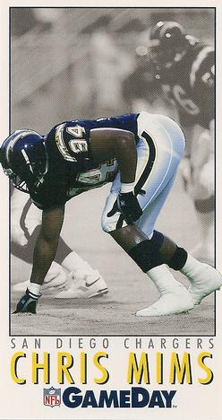 1992 GameDay #133 Chris Mims Front