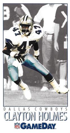 1992 GameDay #174 Clayton Holmes Front