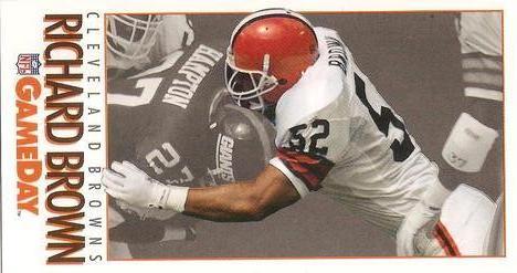 1992 GameDay #274 Richard Brown Front