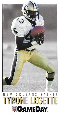 1992 GameDay #295 Tyrone Legette Front